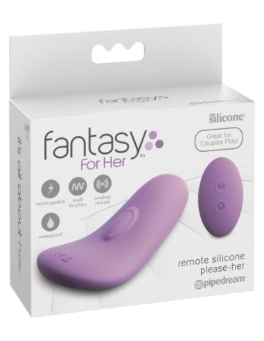 Přikládací vibrátor remote silicone please-her od Fantasy For Her ♀