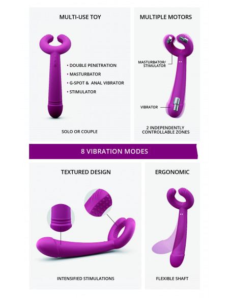 Masturbátor a vibrátor v jednom - Please Me Plum ♀♂