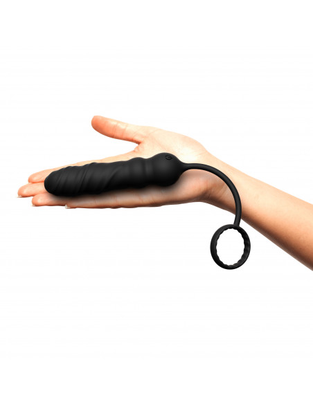 Anální vibrátor s erekčním kroužkem na dálkové ovládání Dorcel Deep Seeker ♂