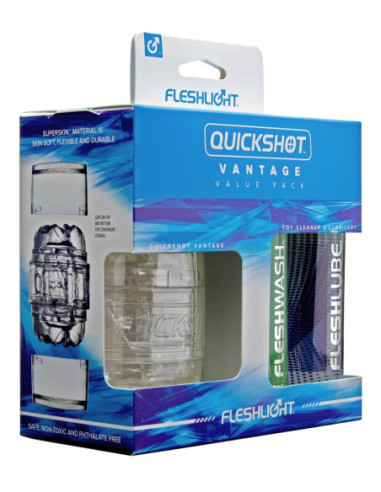 Nevibrační masturbátor Quickshot Vantage Combo Pack od Fleshlight ♂