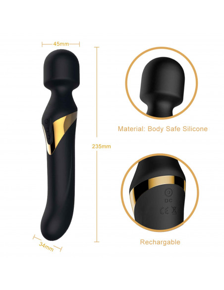 Perličkový rotační vibrátor a masážní hlavice Dorcel Dual Orgasms ♀♂