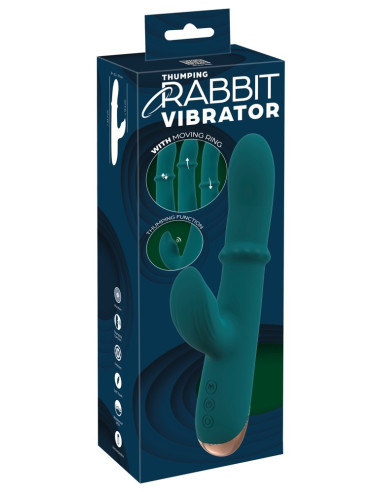 Vibrátor na klitoris Thumping Rabbit Vibrator with Moving Ring od You2Toys ♀