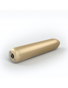 Dobíjecí vodotěsný mini vibrátor Dorcel Rocket Bullet 8,7 cm zlatý ♀