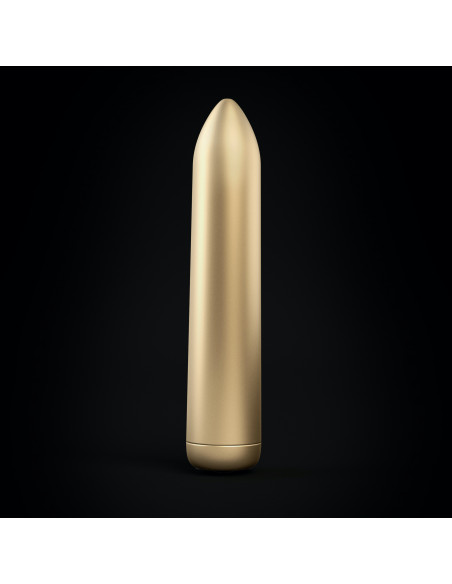 Dobíjecí vodotěsný mini vibrátor Dorcel Rocket Bullet 8,7 cm zlatý ♀