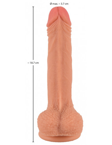 Realistické dildo s přísavkou 17,8 cm...