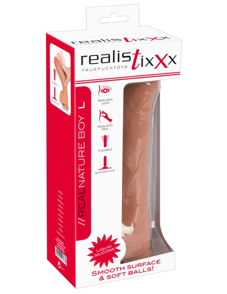 Realistické dildo s přísavkou 24,7 cm (L) RealNature Boy ♀