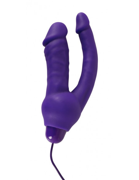 Silikonový dvojitý vibrátor Double Pleasure Vibe ♀