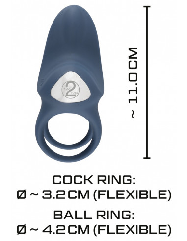 Dvojitý erekční kroužek s vibracemi...