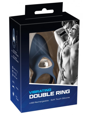 Dvojitý erekční kroužek s vibracemi...