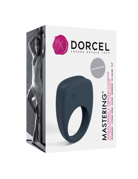 Vibrační erekční kroužek tvarovaný na klitoris Dorcel Mastering ♂