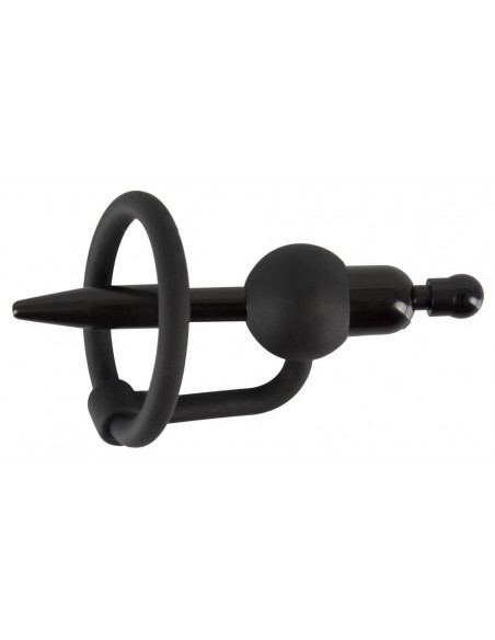 Kolík do penisu 6-8 mm s vibrační kuličkou a kroužkem Penisplug ♂