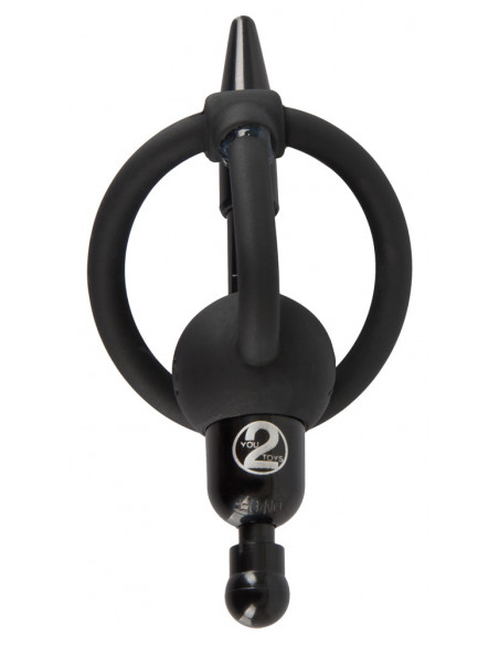 Kolík do penisu 6-8 mm s vibrační kuličkou a kroužkem Penisplug ♂