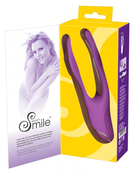Dvojitý ohebný vibrátor Sweet Smile Bendable Double ♀♂