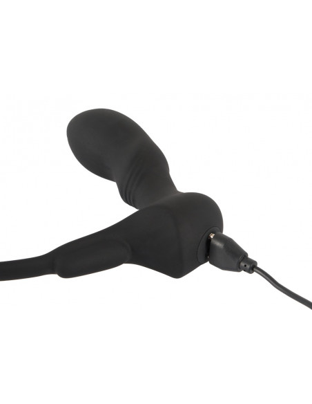 Vibrační stimulátor prostaty s kroužky a ovladačem Double Ring & Plug ♂