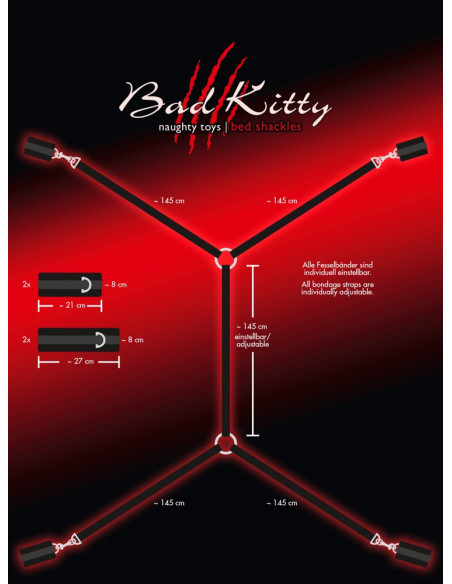 Souprava popruhů na bondáž Bad Kitty ♀♂