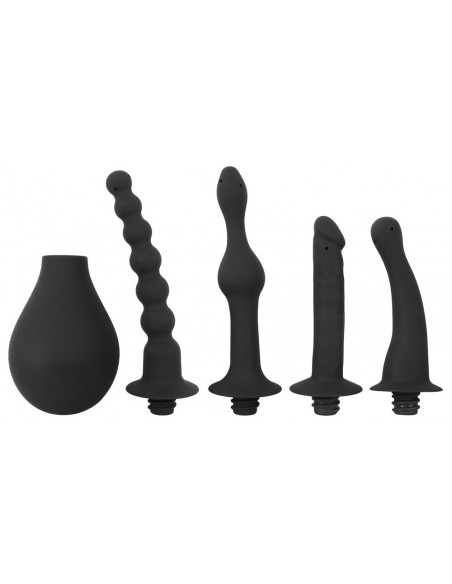 Anální sprcha se čtyřmi nástavci Black Velvets ♀♂
