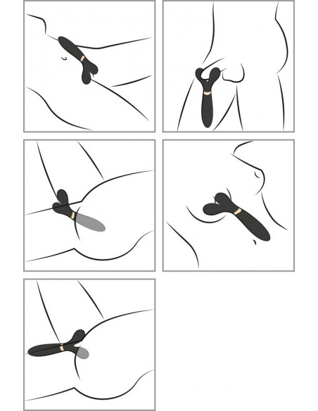 Speciální vibrátor se třemi motory Coup!es Choice ♀♂