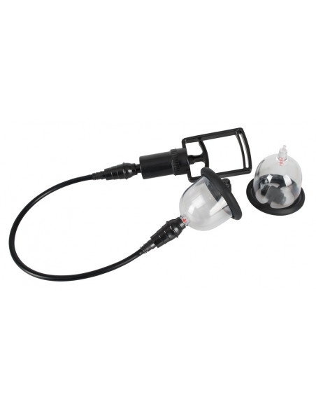 Vakuová pumpa na bradavky s vibračními patronami Bad Kitty ♀