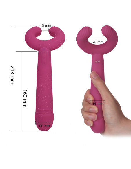 Masturbátor a vibrátor v jednom - Please Me Indigo ♀♂