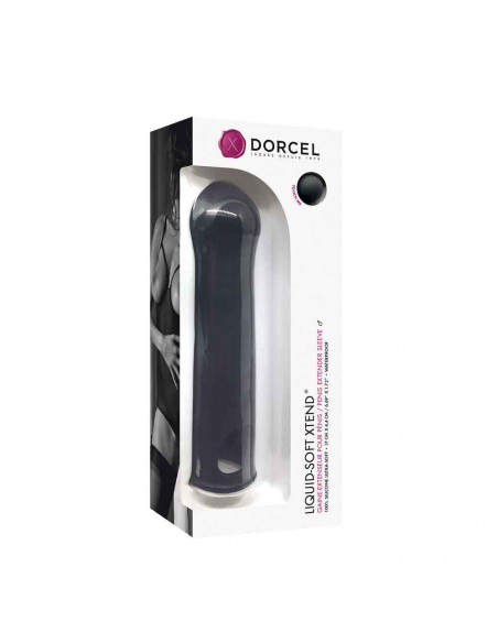 Silikonový návlek na penis a varlata Dorcel Liquis-Soft Xtend 17 cm ♂
