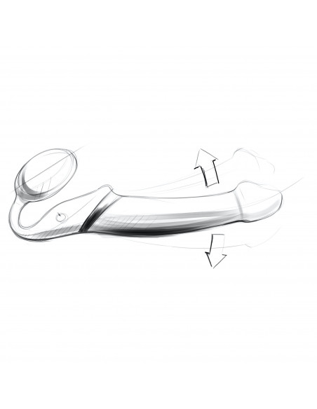 Strap-on-me vsouvací strap on dildo střední (M) ♀♂