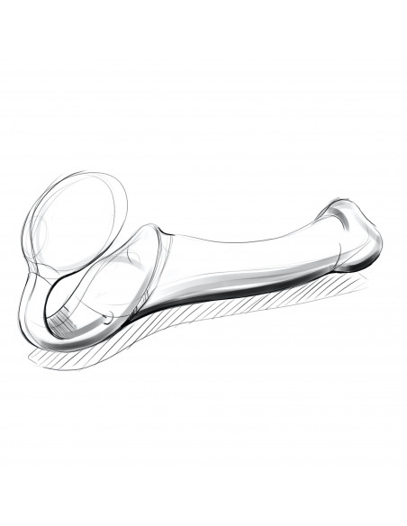 Strap-on-me vsouvací strap on dildo extra velké (XL) ♀♂