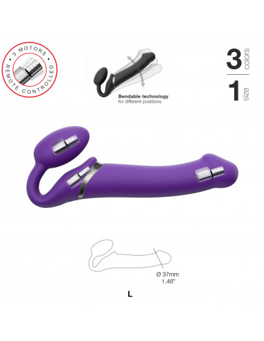 Vibrující strapless strap-on na...