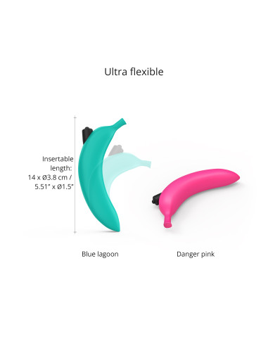 Vibrátor ve tvaru banánu s ledvinkou...