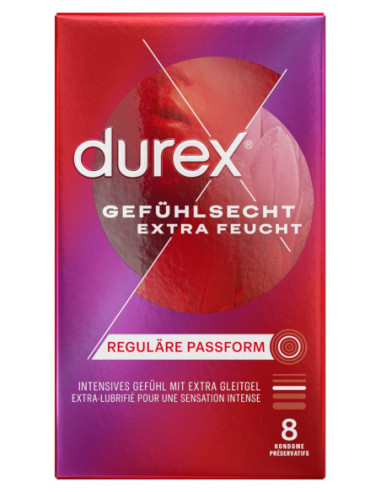 Kondom Gefühlsecht Extra Feucht od Durex ♂