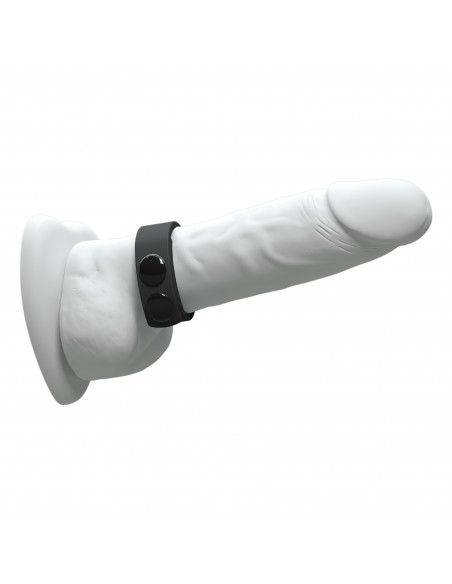 Nastavitelný silikonový erekční kroužek Hero Ring černý ♂