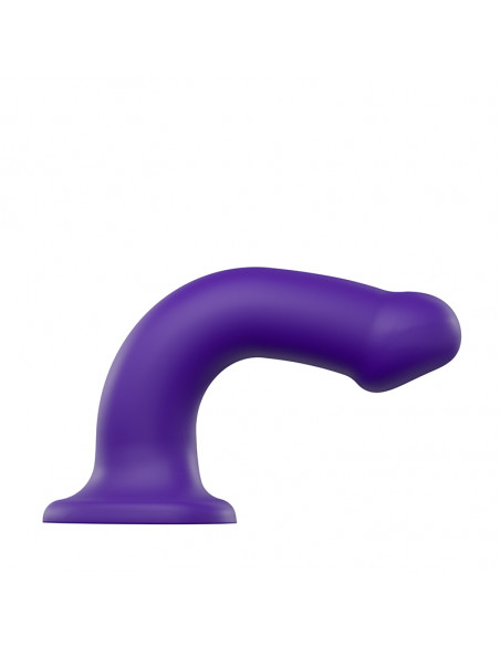Dvouvrstvé značkové dildo do postroje s přísavkou Strap-on-me fialové ♀