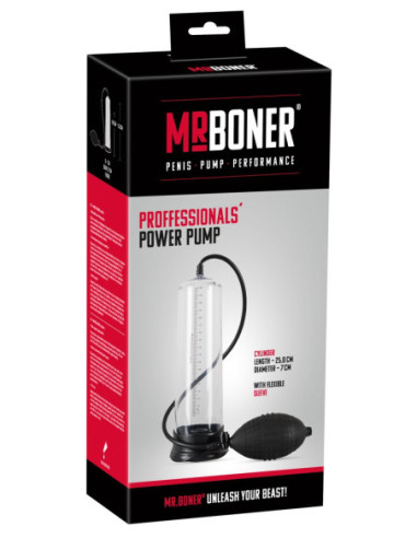 Vakuová pumpa na penis Mister Boner Professionals Power Pump ♂
