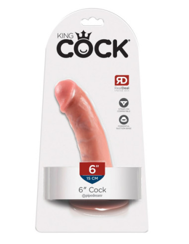 Realistické dildo 6" Cock od King Cock ♀