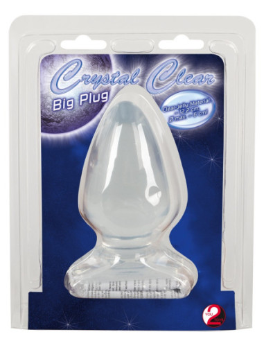 Anální kolík Crystal Clear Big Plug od Crystal ♀♂