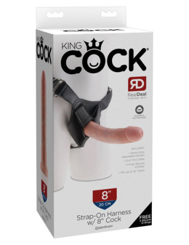 Strap on Strap-on with 8 Inch od King Cock ♀