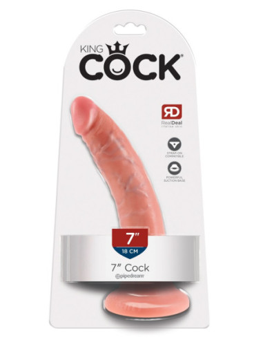 Realistické dildo 7" Cock od King Cock ♀