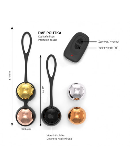 Dorcel vibrující venušiny kuličky Geisha Training Balls ♀