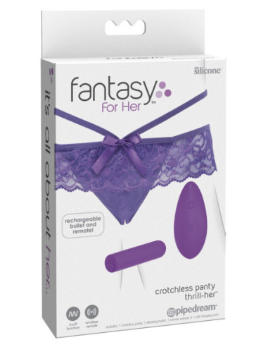 Strap on Crotchless Petite Panty Thrill-Her od Fantasy For Her ♀