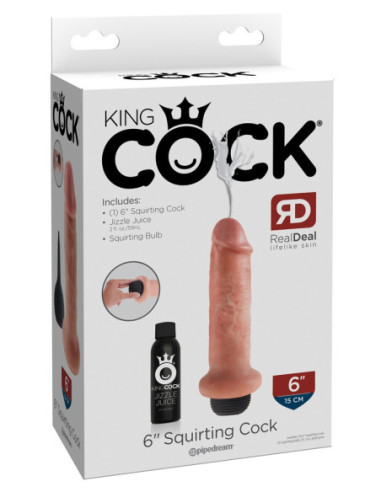 Speciální dildo Squirting Cock 6 od King Cock ♀