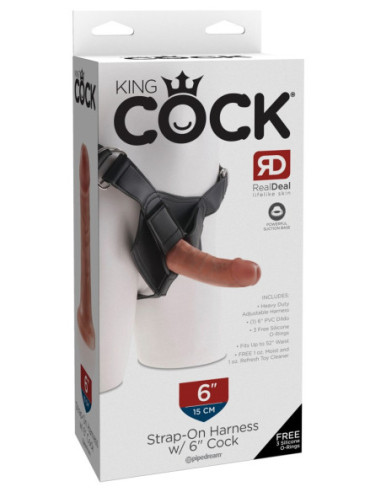 Strap on Strap-on with 6 Inch od King Cock ♀