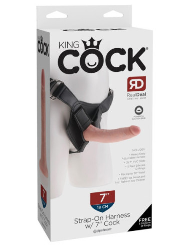 Strap on Strap-on with 7 Inch od King Cock ♀