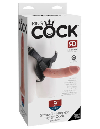 Strap on Strap-on Harness with 9 Inch Cock od King Cock ♀