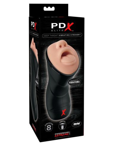 Vibrační masturbátor Deep Throat Vibrating Stroker od PDX Elite ♂